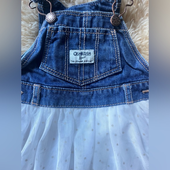 Denim Tuile Dress - Picture 3 of 6